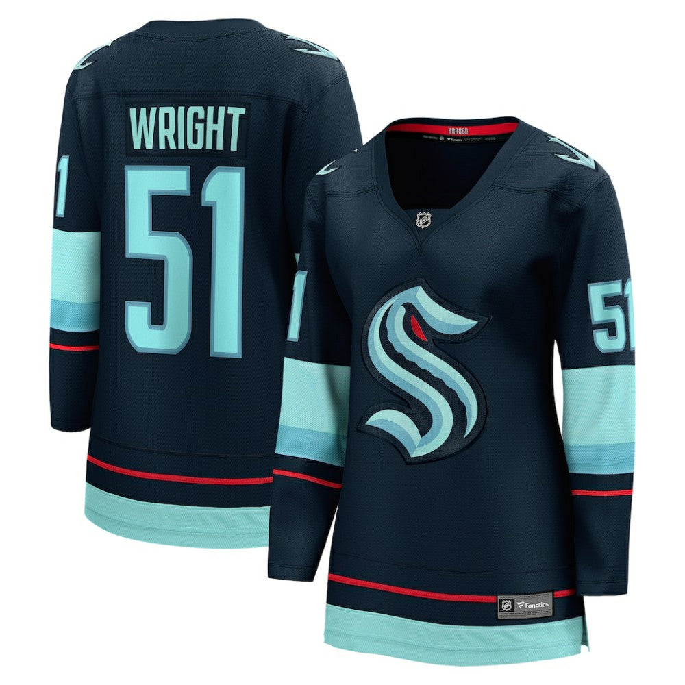 Shane Wright Seattle Kraken Fanatics Women's Home Breakaway Jersey - Deep Sea Blue - NHL