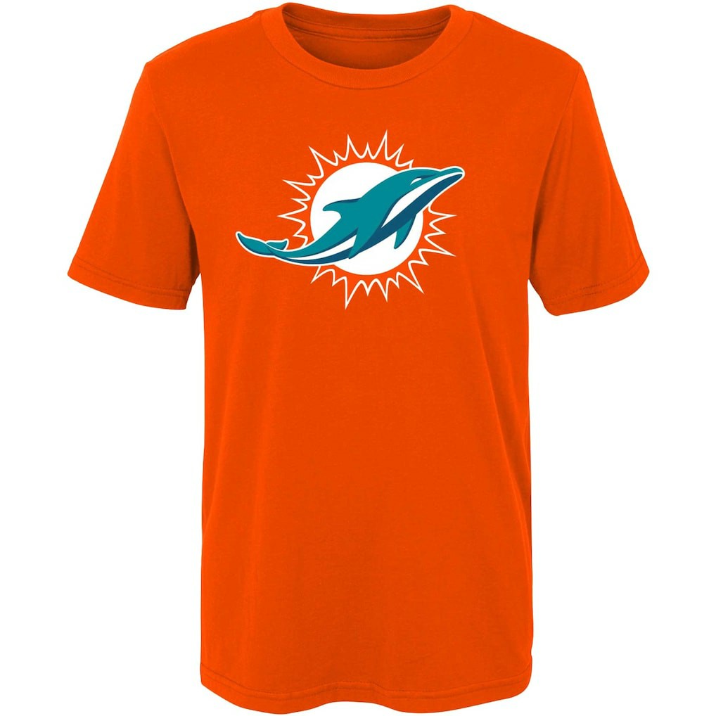 Miami Dolphins Preschool Primary Logo T-Shirt Orange | NFL