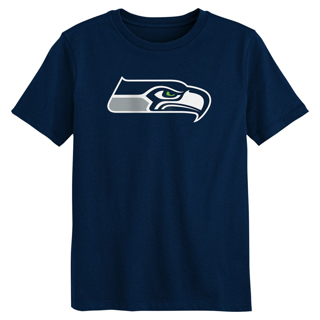 Seattle Seahawks Preschool Primary Logo T-Shirt College Navy | NFL