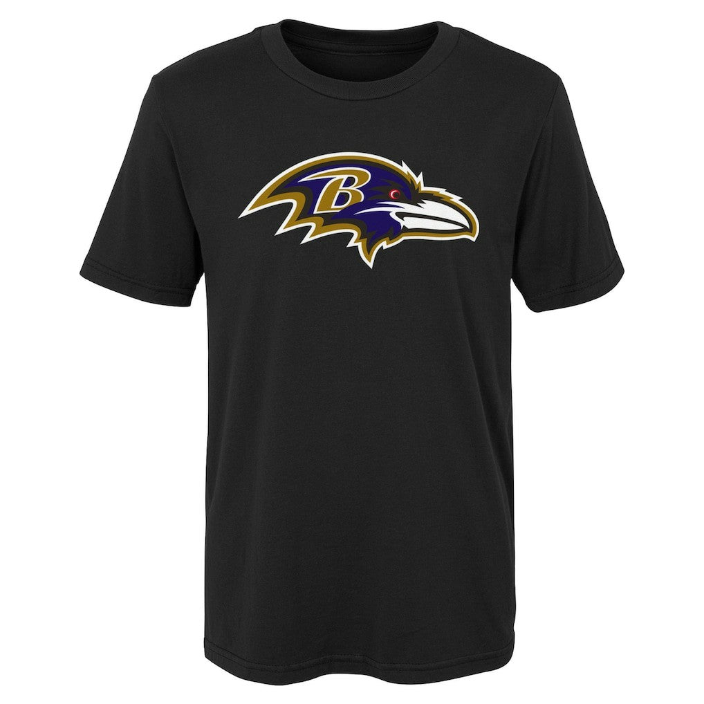 Baltimore Ravens Outerstuff Youth Primary Logo T-Shirt Black | NFL