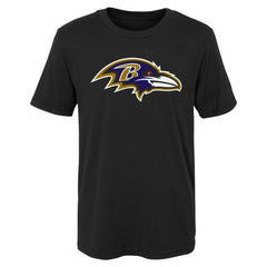 Baltimore Ravens Outerstuff Youth Primary Logo T-Shirt Black | NFL