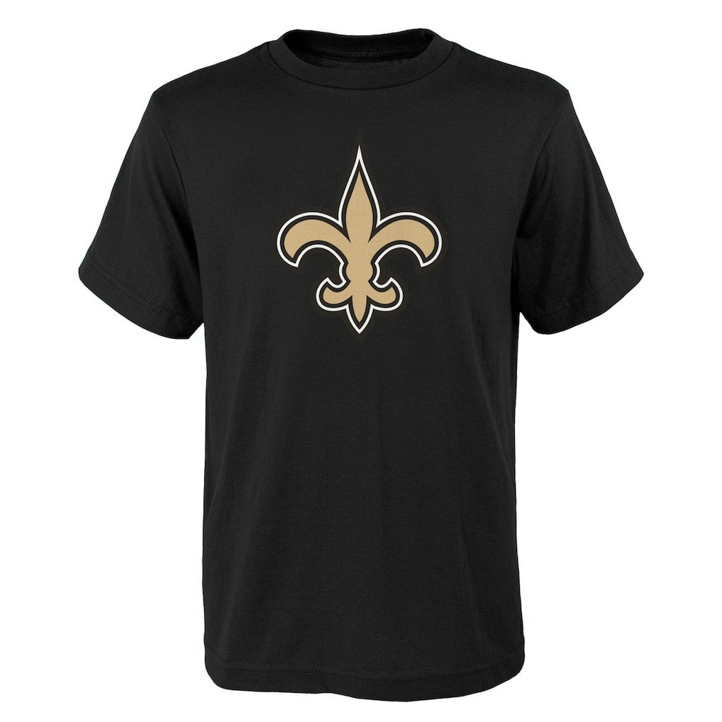 New Orleans Saints Outerstuff Youth Primary Logo T-Shirt Black | NFL