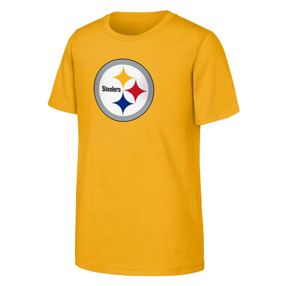 Pittsburgh Steelers Outerstuff Youth Primary Logo T-Shirt Gold | NFL