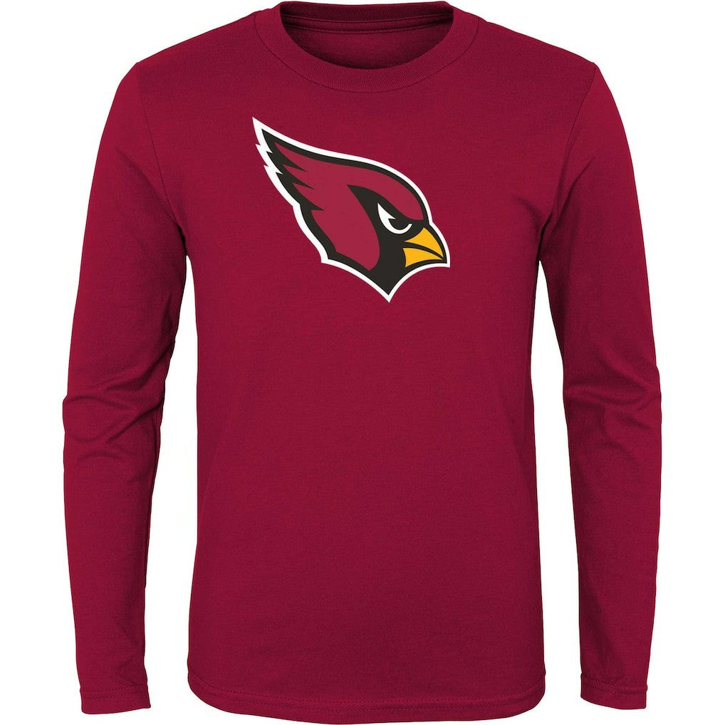 Arizona Cardinals Youth Primary Logo Long Sleeve T-Shirt Cardinal | NFL