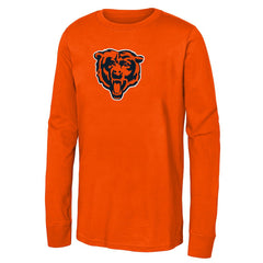 Chicago Bears Youth Primary Logo Long Sleeve T-Shirt Orange | NFL