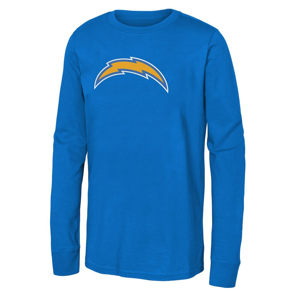 Los Angeles Chargers Youth Primary Logo Long Sleeve T-Shirt Powder Blue | NFL