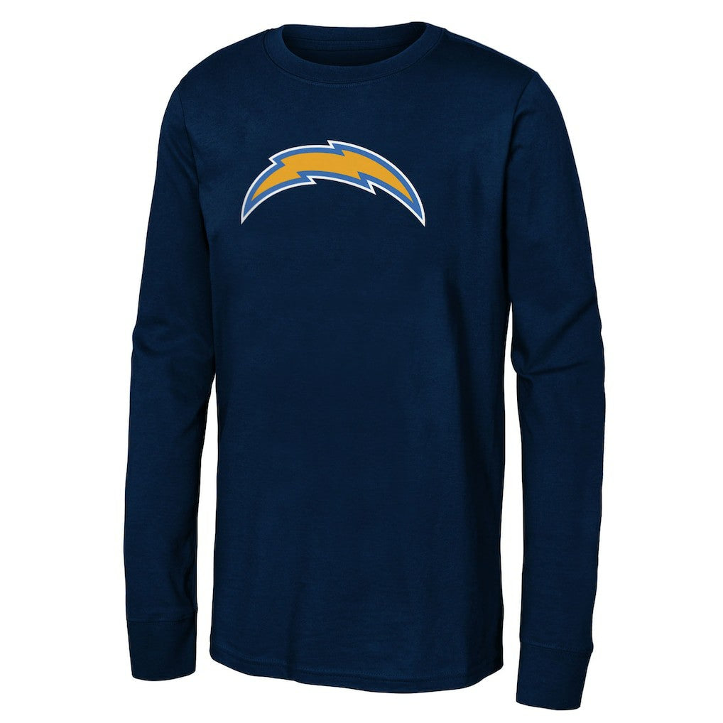 Los Angeles Chargers Youth Primary Logo Long Sleeve T-Shirt Navy | NFL