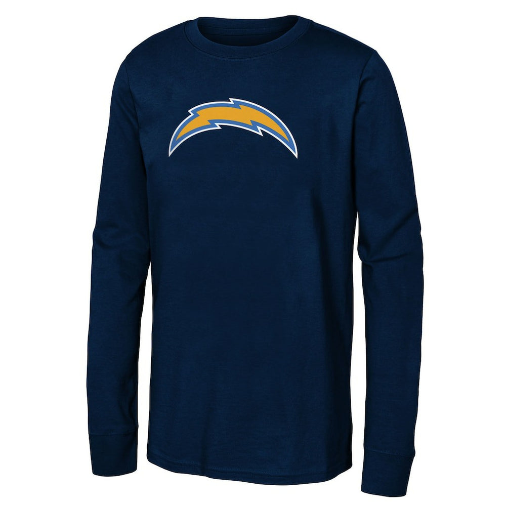 Los Angeles Chargers Youth Primary Logo Long Sleeve T-Shirt Navy | NFL