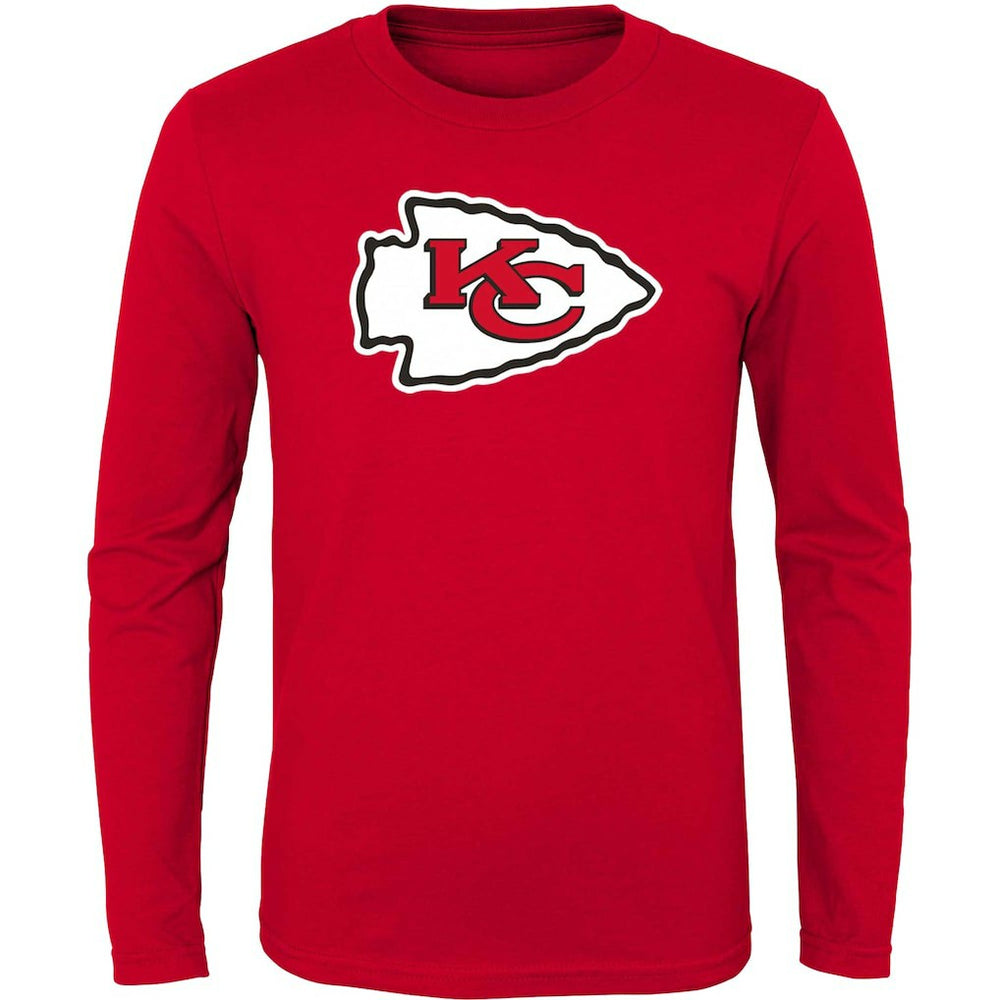 Kansas City Chiefs Youth Primary Logo Long Sleeve T-Shirt Red | NFL