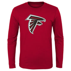 Atlanta Falcons Youth Primary Logo Long Sleeve T-Shirt Red | NFL