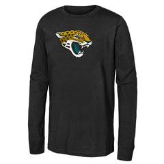 Jacksonville Jaguars Outerstuff Youth Primary Logo Long Sleeve T-Shirt Black | NFL