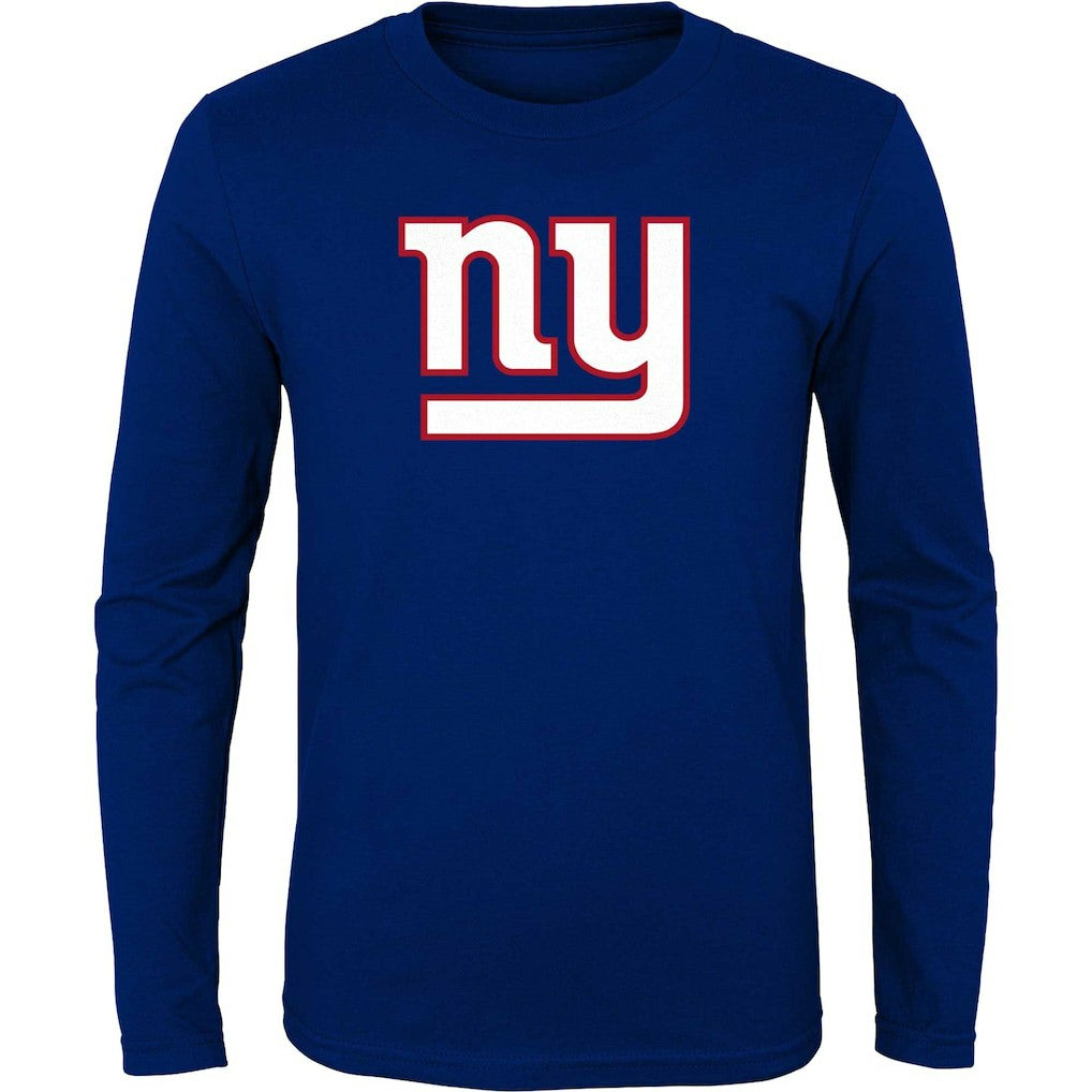 New York Giants Youth Primary Logo Long Sleeve T-Shirt Royal | NFL