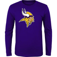 Minnesota Vikings Youth Primary Logo Long Sleeve T-Shirt Purple | NFL