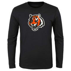Cincinnati Bengals Preschool Primary Logo Long Sleeve T-Shirt Black | NFL