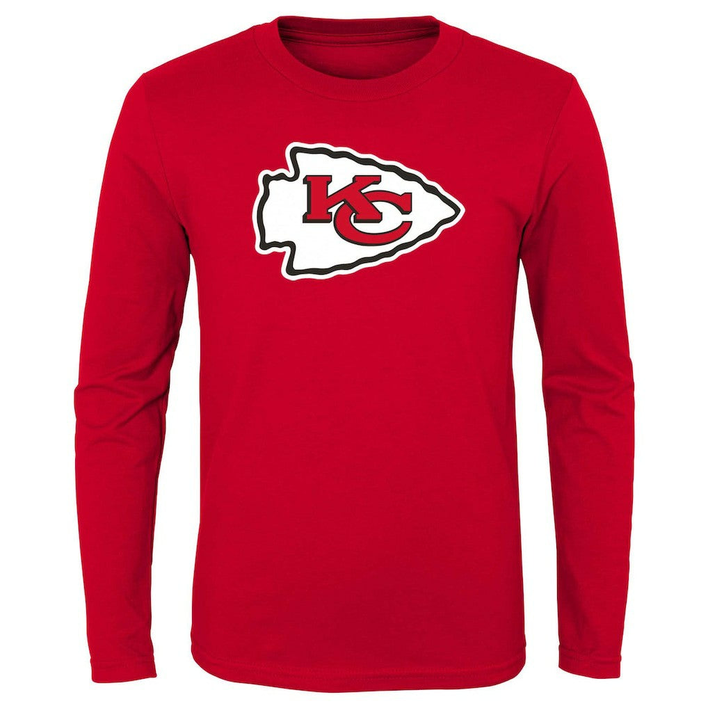 Kansas City Chiefs Preschool Primary Logo Long Sleeve T-Shirt Red | NFL