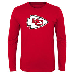 Kansas City Chiefs Preschool Primary Logo Long Sleeve T-Shirt Red | NFL