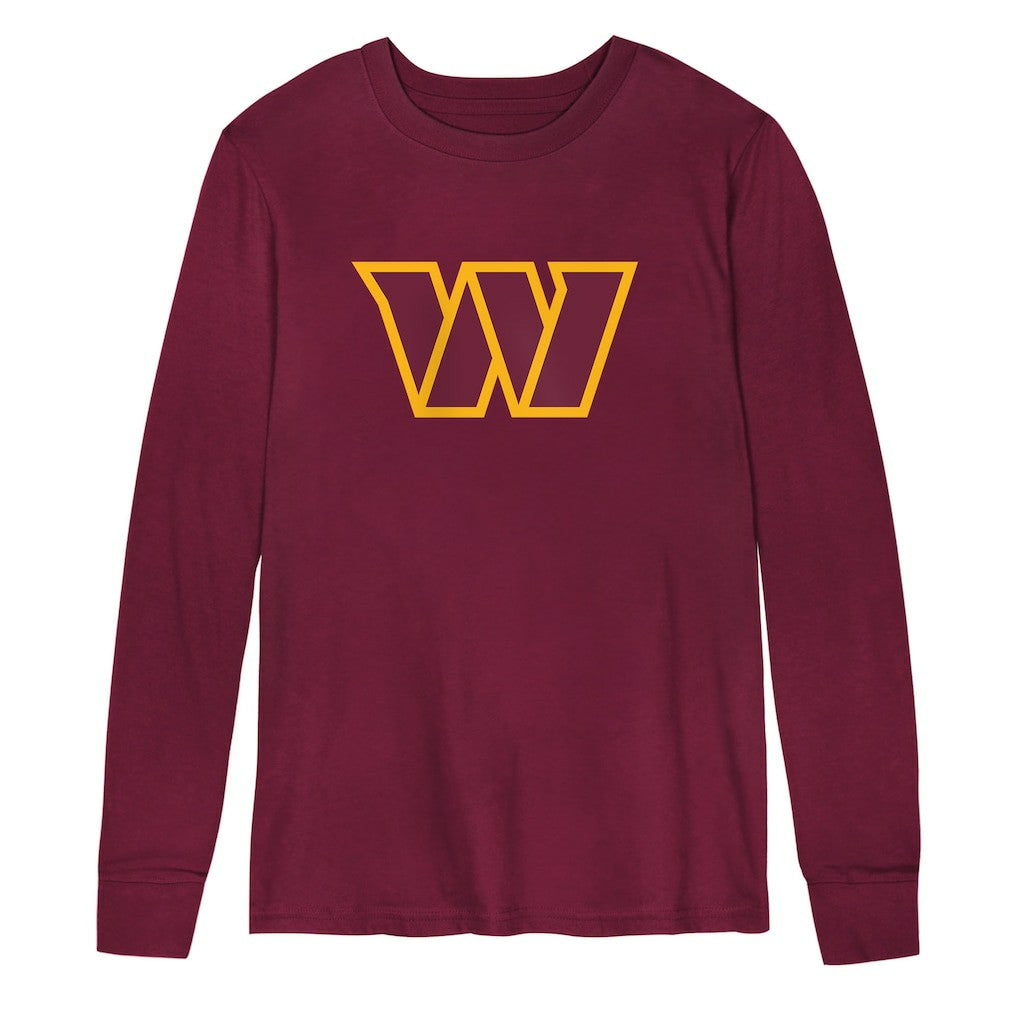 Washington Commanders Preschool Primary Logo Long Sleeve T-Shirt Burgundy | NFL