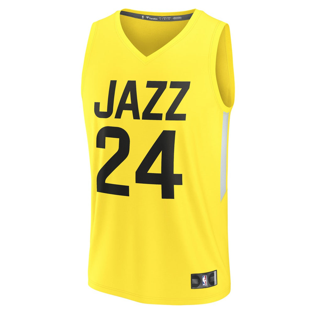Walker Kessler Utah Jazz Fast Break Replica Player Jersey Icon Edition Yellow - NBA