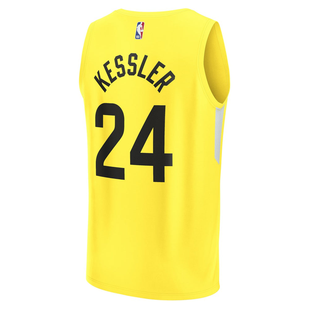Walker Kessler Utah Jazz Fast Break Replica Player Jersey Icon Edition Yellow - NBA