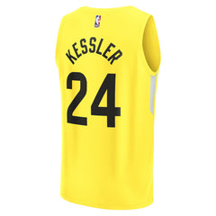 Walker Kessler Utah Jazz Fast Break Replica Player Jersey Icon Edition Yellow - NBA