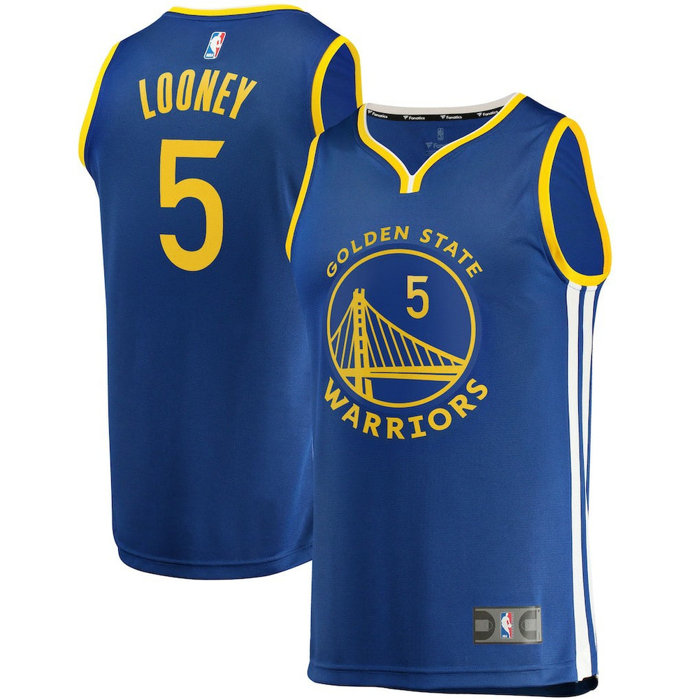 Kevon Looney Golden State Warriors Fast Break Replica Jersey Icon Editi- Blue - NBA