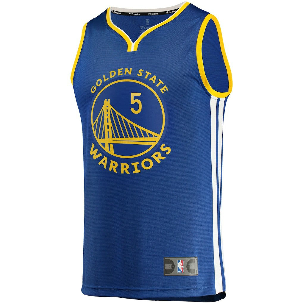 Kevon Looney Golden State Warriors Fast Break Replica Jersey Icon Editi- Blue - NBA