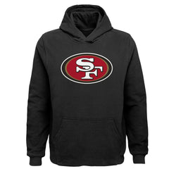 San Francisco 49ers Youth Team Logo Pullover Hoodie Black | NFL