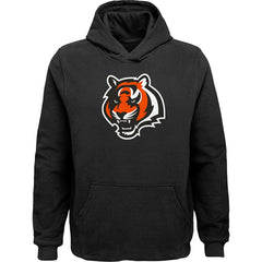 Cincinnati Bengals Youth Team Logo Pullover Hoodie Black | NFL