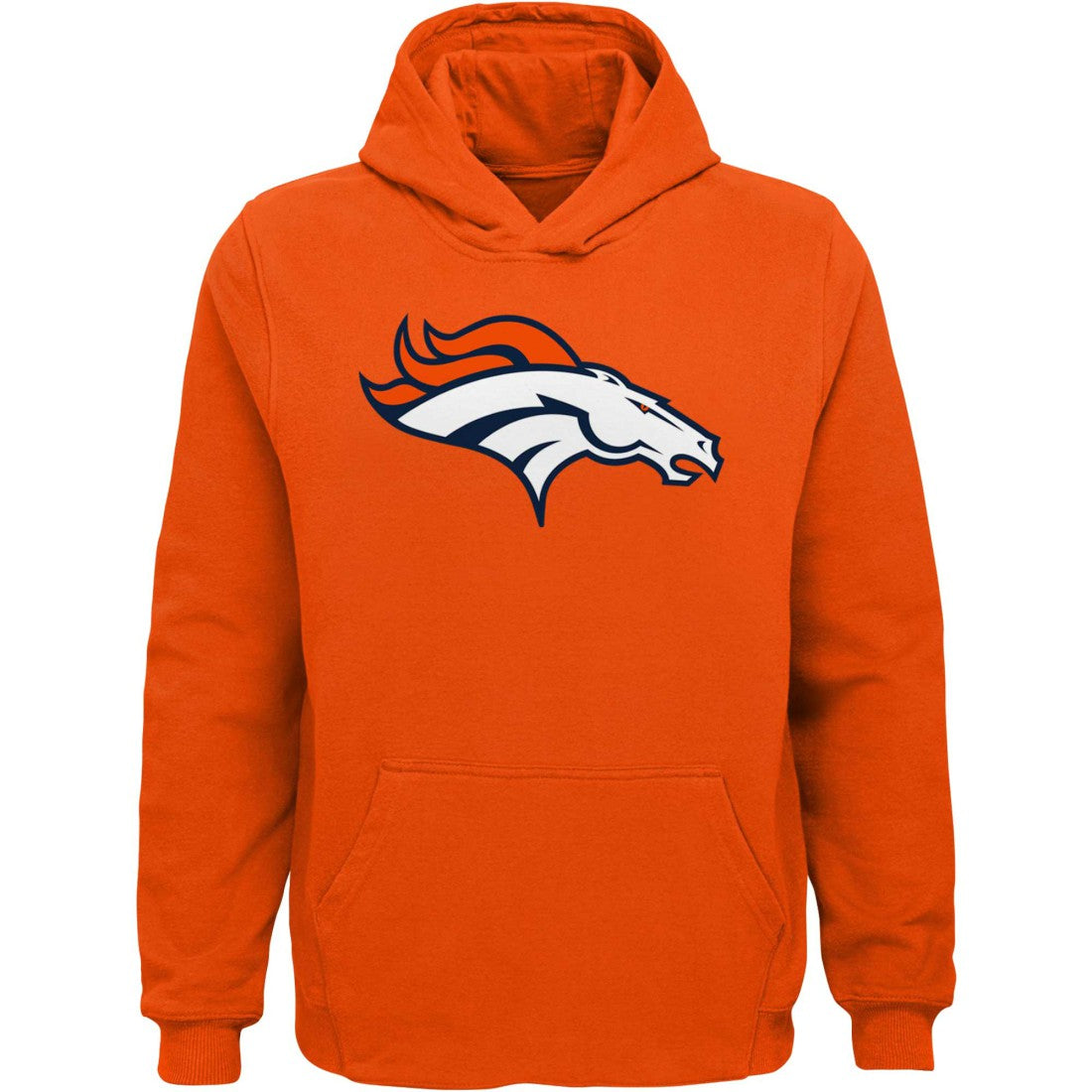 Denver Broncos Youth Team Logo Pullover Hoodie Orange | NFL