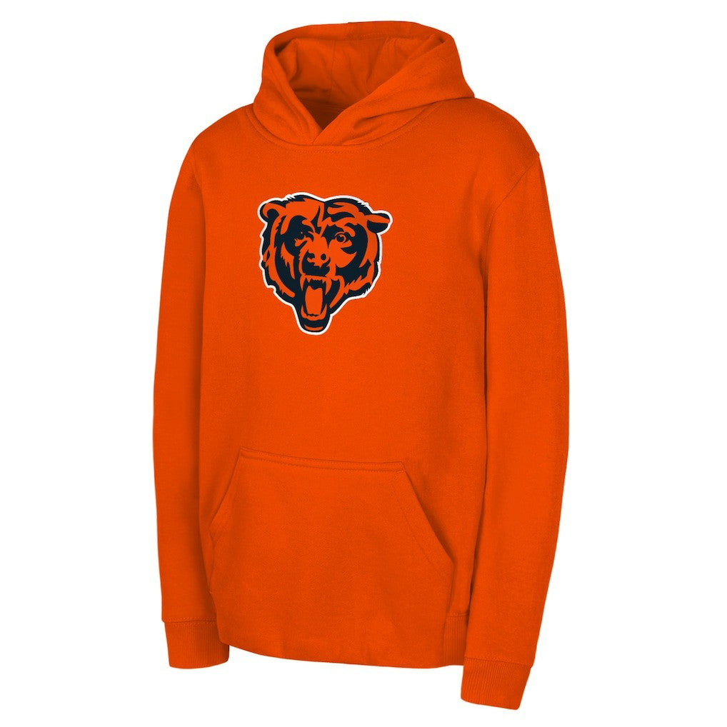Chicago Bears Youth Team Logo Pullover Hoodie Orange | NFL
