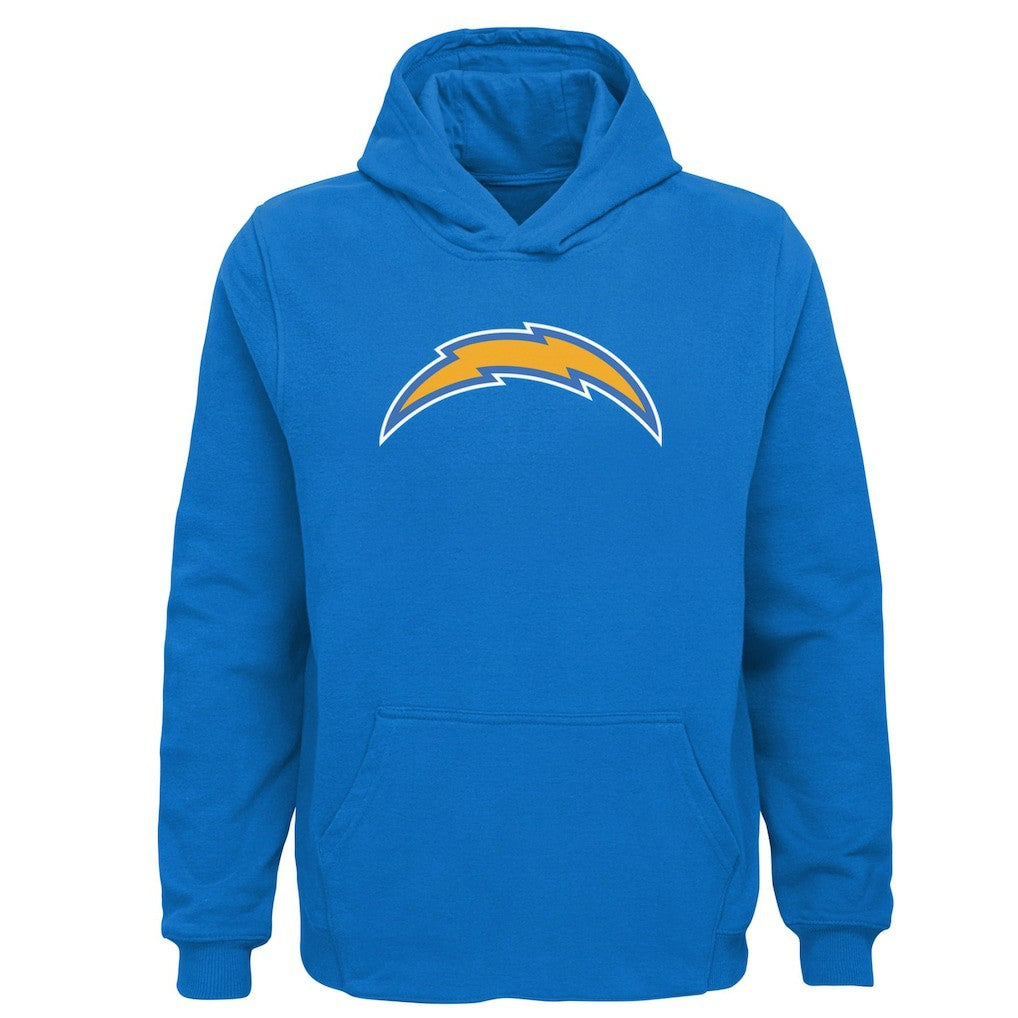 Los Angeles Chargers Youth Team Logo Pullover Hoodie Powder Blue | NFL