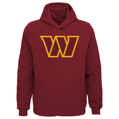Washington Commanders Youth Team Logo Pullover Hoodie Burgundy | NFL