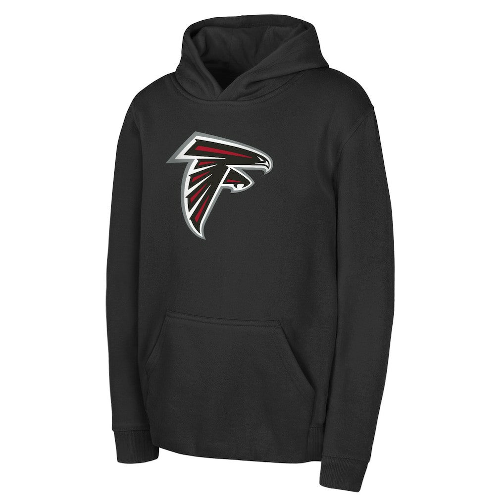 Atlanta Falcons Youth Team Logo Pullover Hoodie Black | NFL