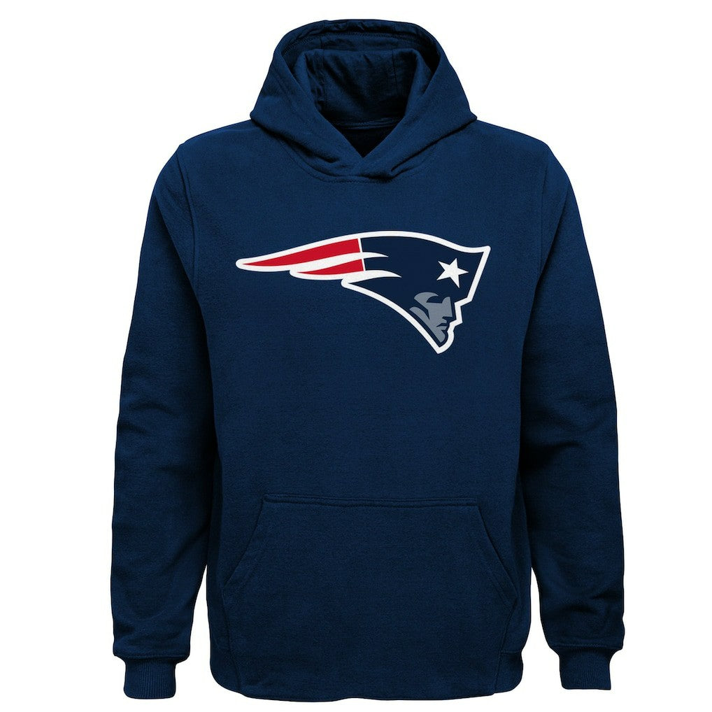 New England Patriots Youth Team Logo Pullover Hoodie Navy | NFL