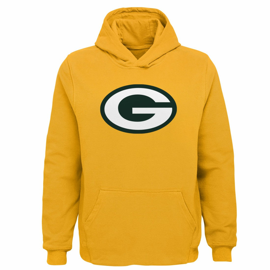 Green Bay Packers Youth Team Logo Pullover Hoodie Gold | NFL