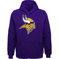 Minnesota Vikings Youth Team Logo Pullover Hoodie Purple | NFL