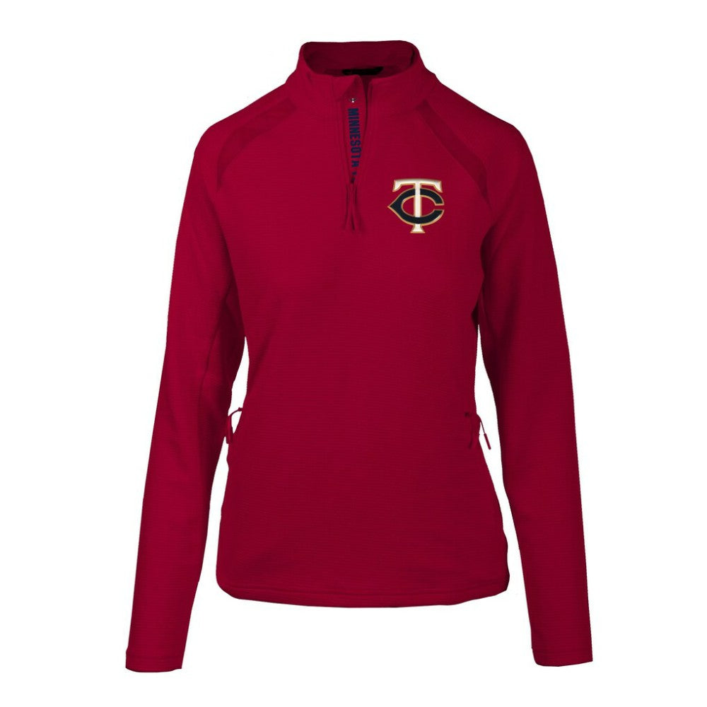 Minnesota Twins Levelwear Women's Hadley Quarter-Zip Pullover Top - MLB