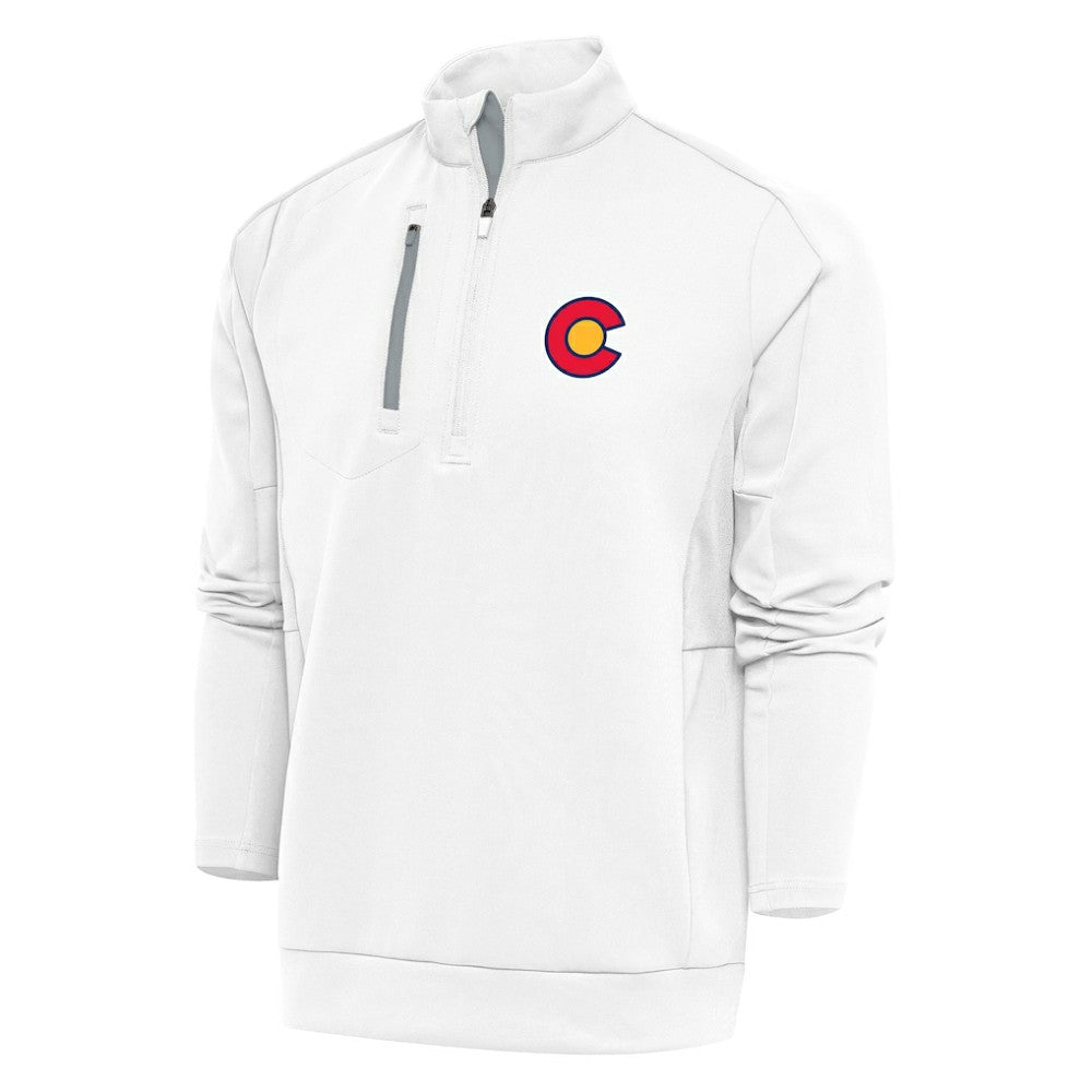 Colorado Avalanche Antigua Special Edition 2.0 Generation Quarter-Zip Pullover Top - White - NHL
