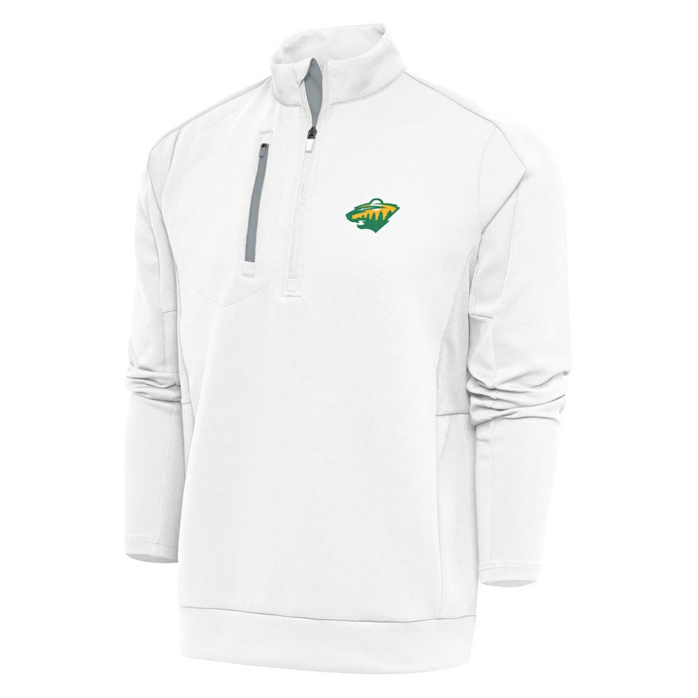 Minnesota Wild Antigua Special Edition 2.0 Generation Quarter-Zip Pullover Top - White - NHL