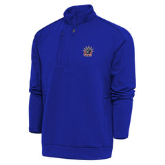 New York Rangers Antigua Special Edition 2.0 Generation Quarter-Zip Pullover Top - Royal - NHL