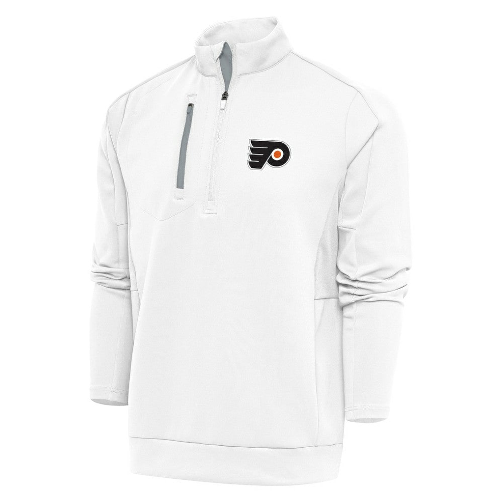 Philadelphia Flyers Antigua Special Edition 2.0 Generation Quarter-Zip Pullover Top - White - NHL