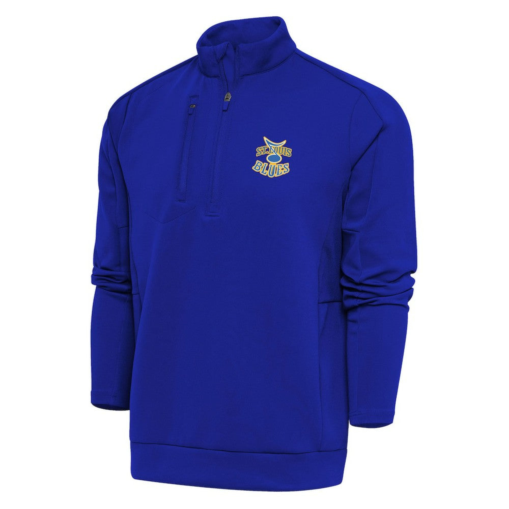 St. Louis Blues Antigua Special Edition 2.0 Generation Quarter-Zip Pullover Top - Royal - NHL