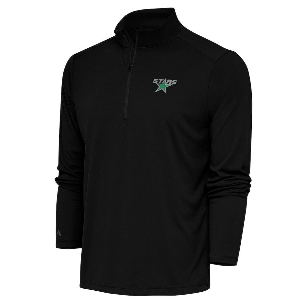Dallas Stars Antigua Special Edition 2.0 Tribute Quarter-Zip Pullover Top - Black - NHL