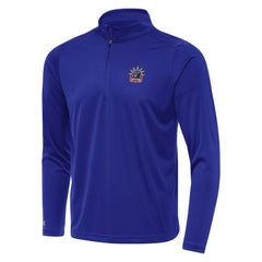New York Rangers Antigua Special Edition 2.0 Tribute Quarter-Zip Pullover Top - Navy - NHL
