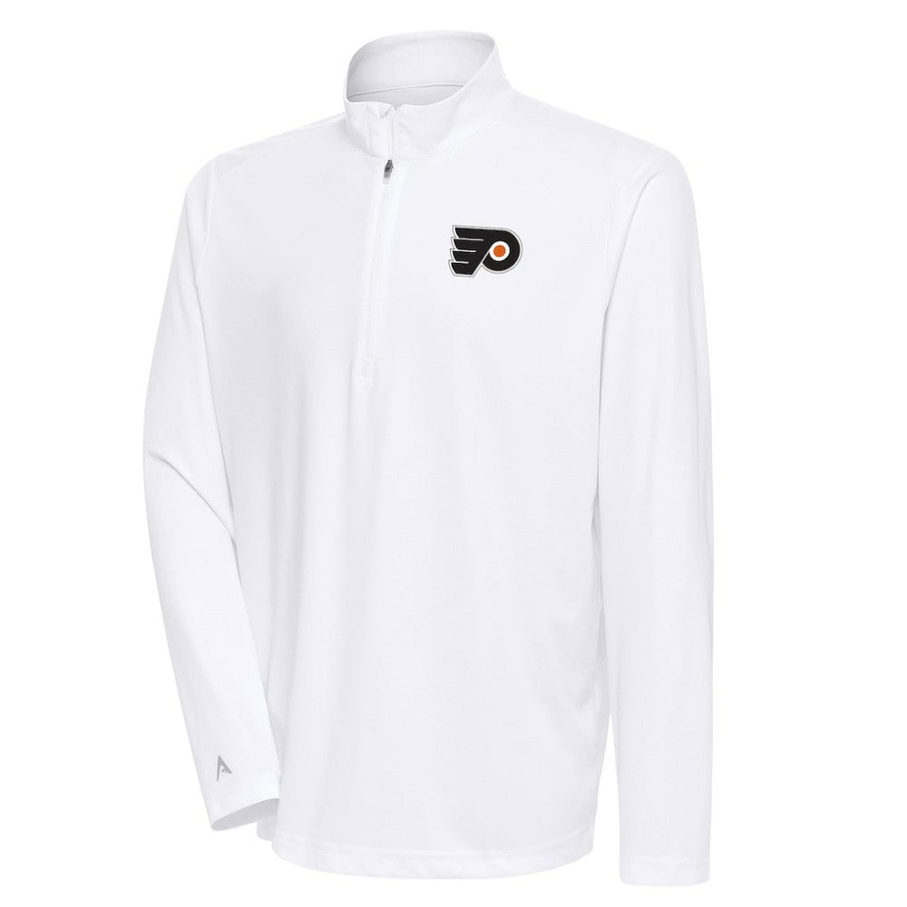 Philadelphia Flyers Antigua Special Edition 2.0 Tribute Quarter-Zip Pullover Top - White - NHL