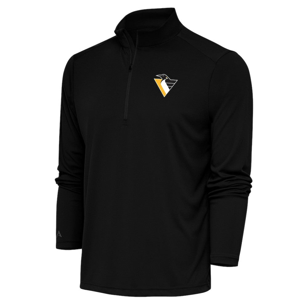Pittsburgh Penguins Antigua Special Edition 2.0 Tribute Quarter-Zip Pullover Top - Black - NHL