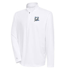 Tampa Bay Lightning Antigua Special Edition 2.0 Tribute Quarter-Zip Pullover Top - White - NHL
