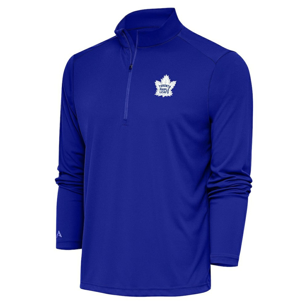 Toronto Maple Leafs Antigua Special Edition 2.0 Tribute Quarter-Zip Pullover Top - Royal - NHL