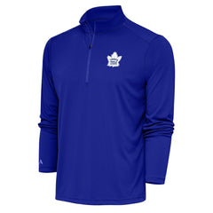 Toronto Maple Leafs Antigua Special Edition 2.0 Tribute Quarter-Zip Pullover Top - Royal - NHL