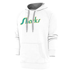 San Jose Sharks Antigua Special Edition 2.0 Victory Pullover Hoodie - White - NHL